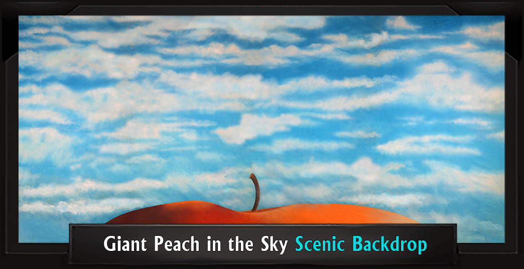 Professional Scenic James and the Giant Peach Backdrop GIANT PEACH IN THE SKY