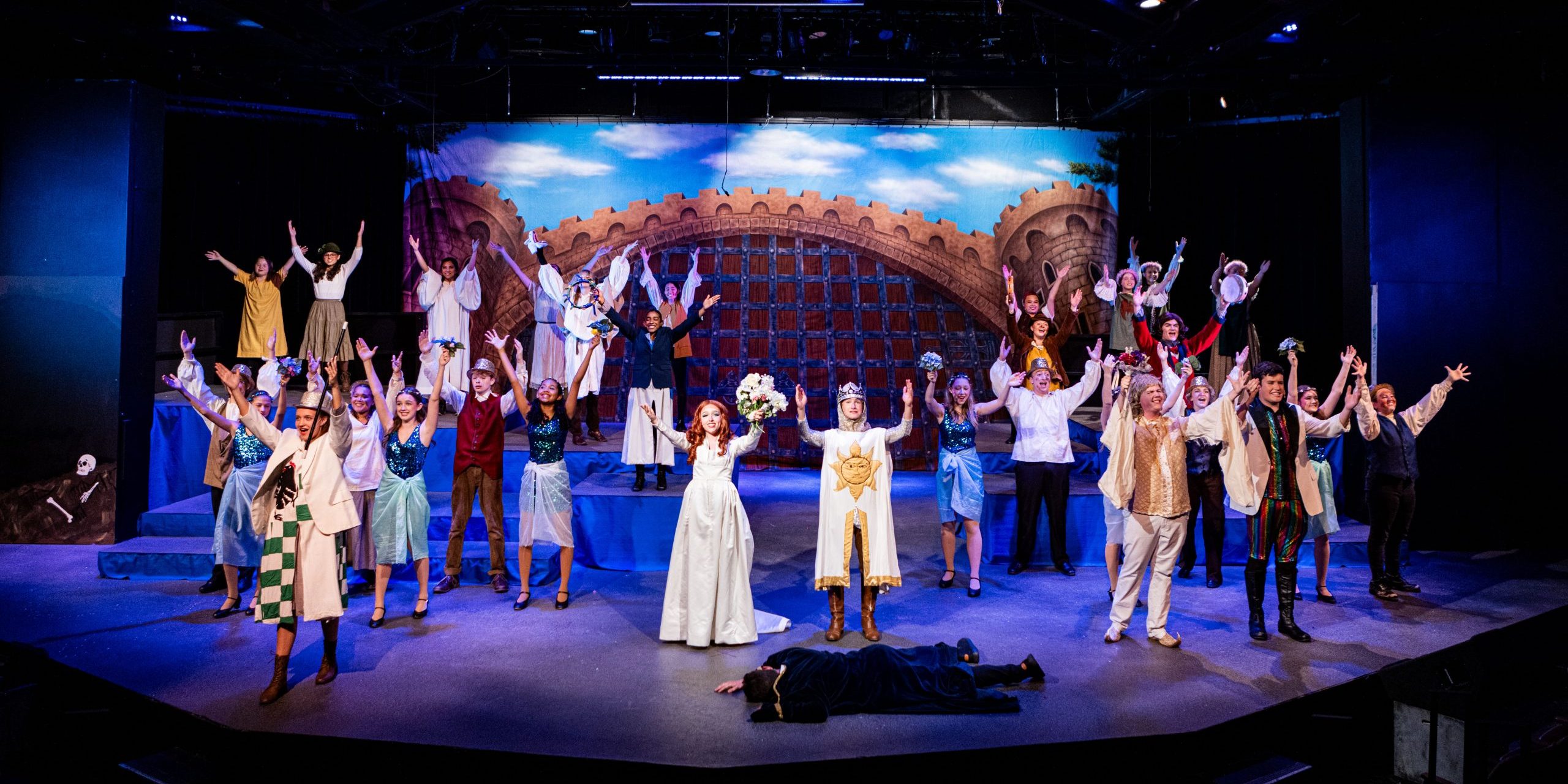 CASTLE PORTCULLIS Professional Scenic Spamalot Backdrop