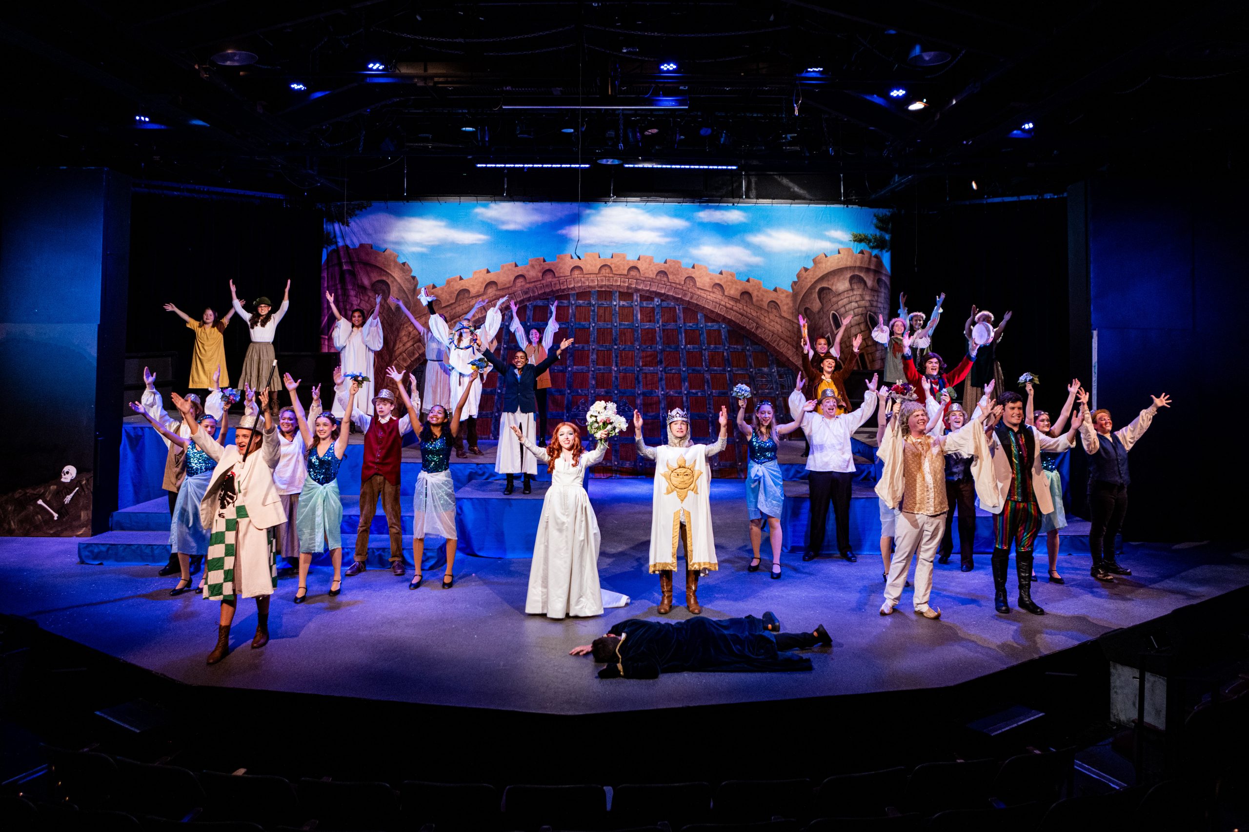 CASTLE PORTCULLIS Professional Scenic Spamalot Backdrop