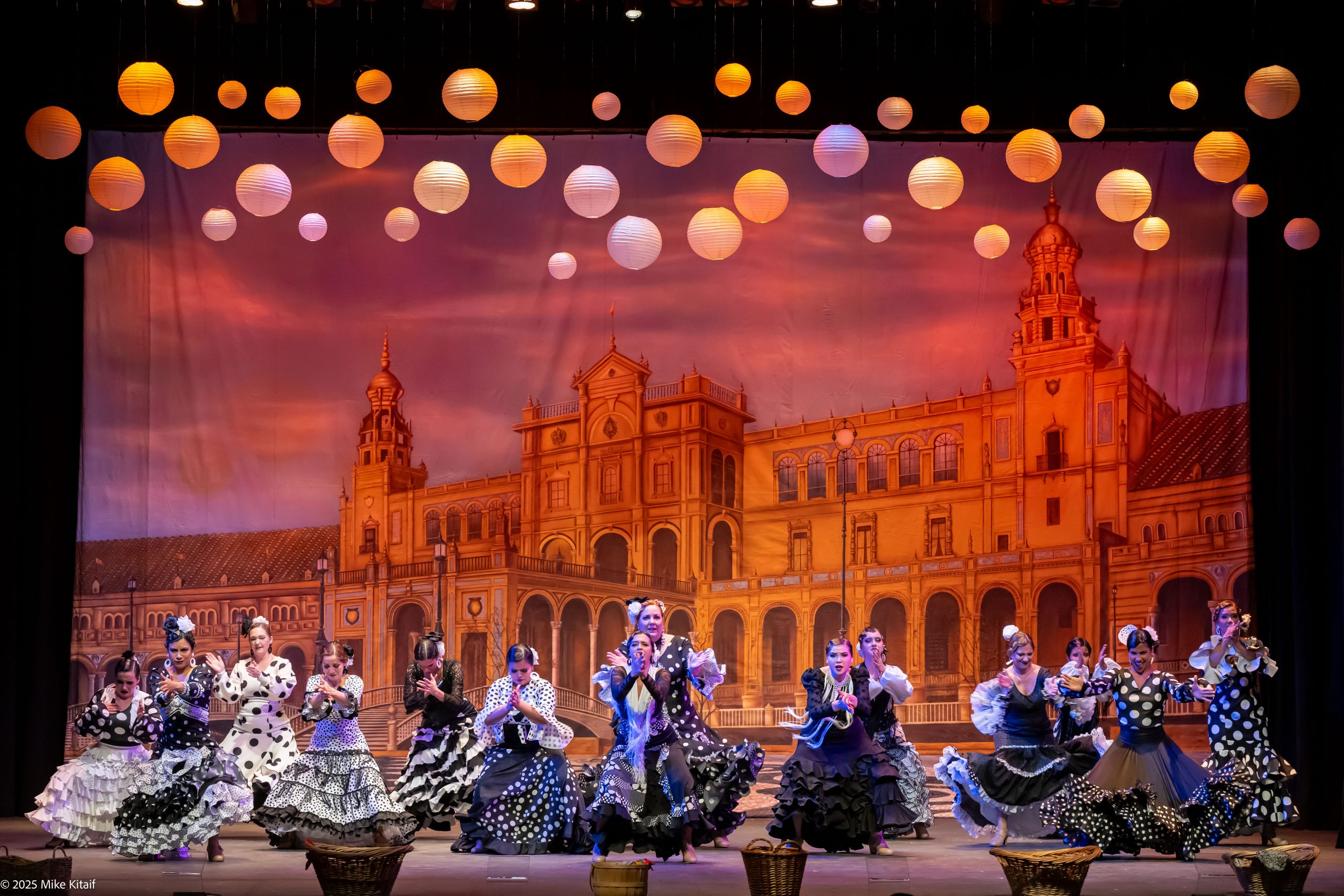 PLAZE DE ESPANA Professional Scenic Flamenco Backdrop