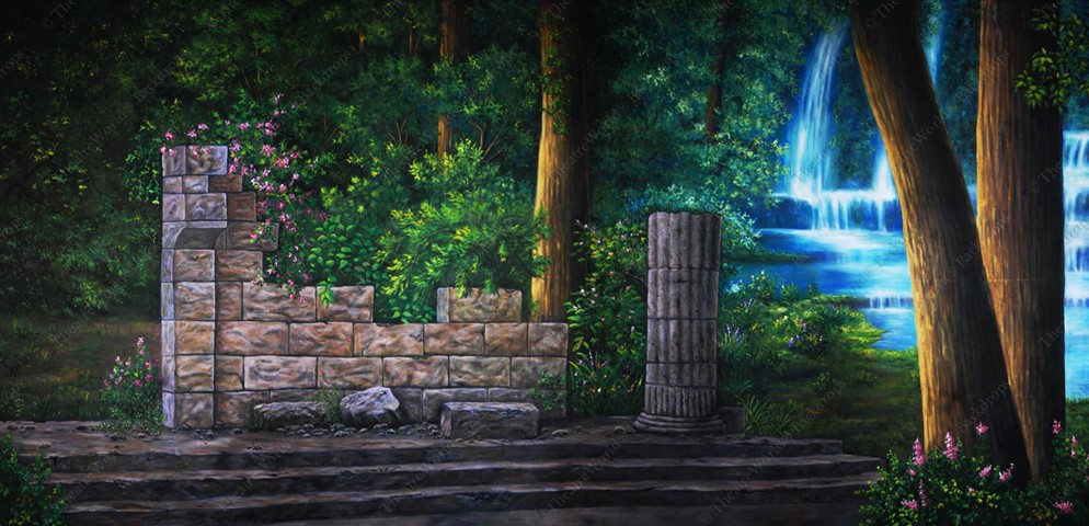 Enchanted Ruin In The Forest