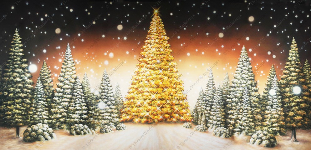 Golden Christmas Tree