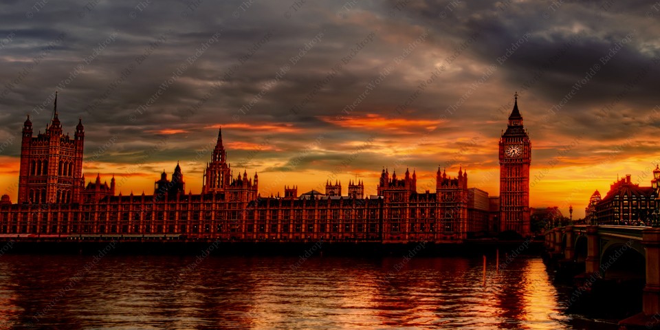 Vintage London Skyline