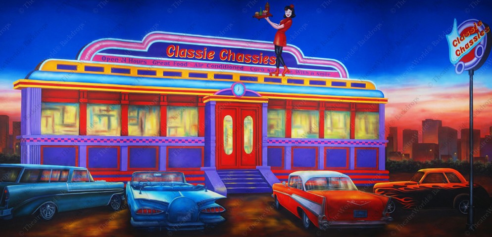 Classie Chassies 50's Diner Exterior