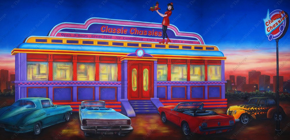 Classie Chassies 60's Diner Exterior