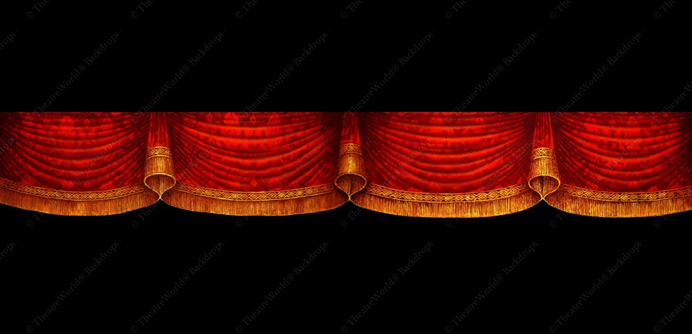 Victorian Crimson Curtains Header