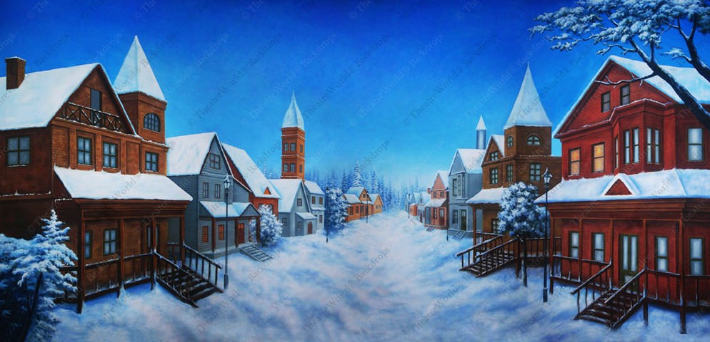 Daytime Winter Village