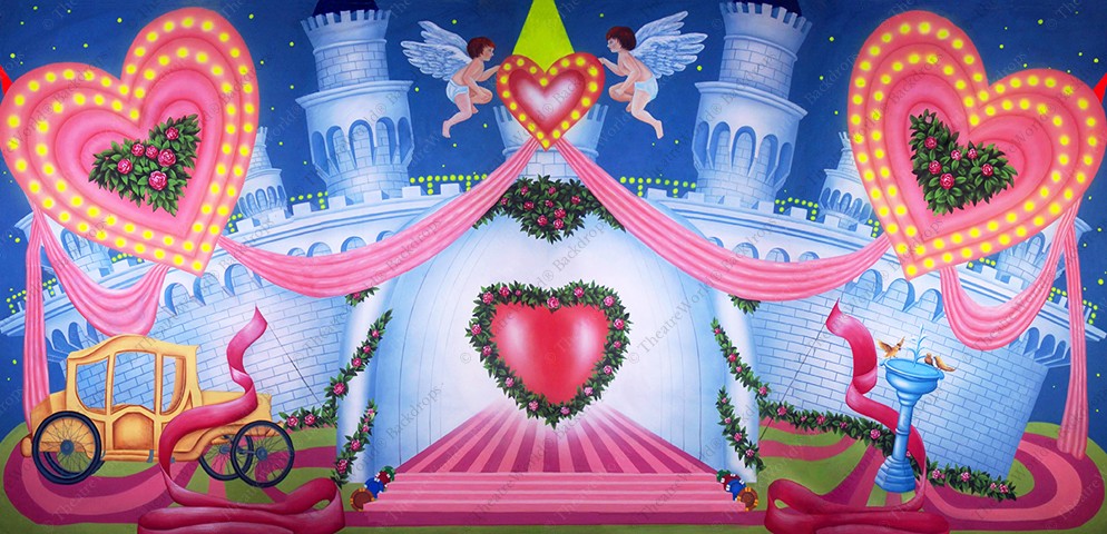 Stylized Vegas Wedding Chapel Castle