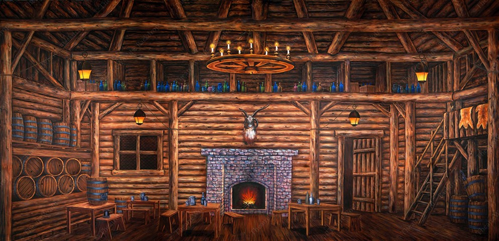 Old World Tavern Interior - B