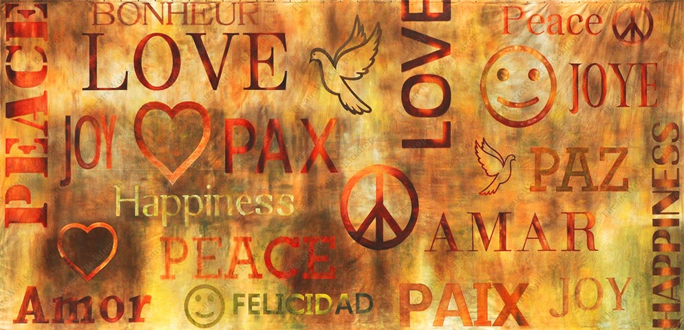 Love And Peace Graffiti