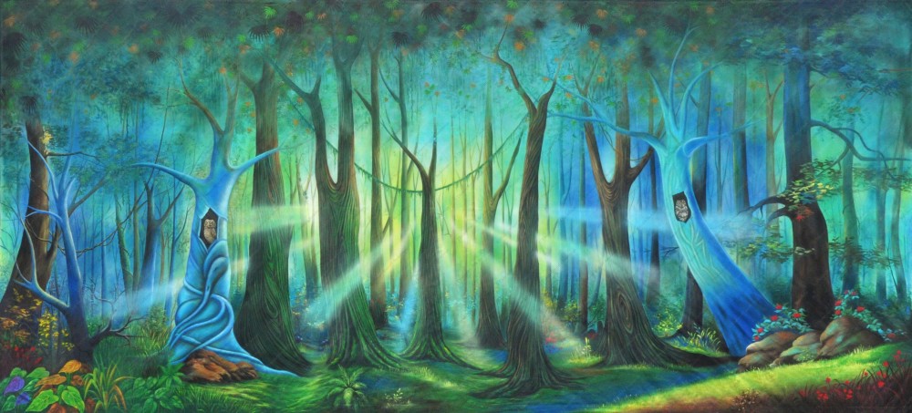 Whimsical Forest Daybreak