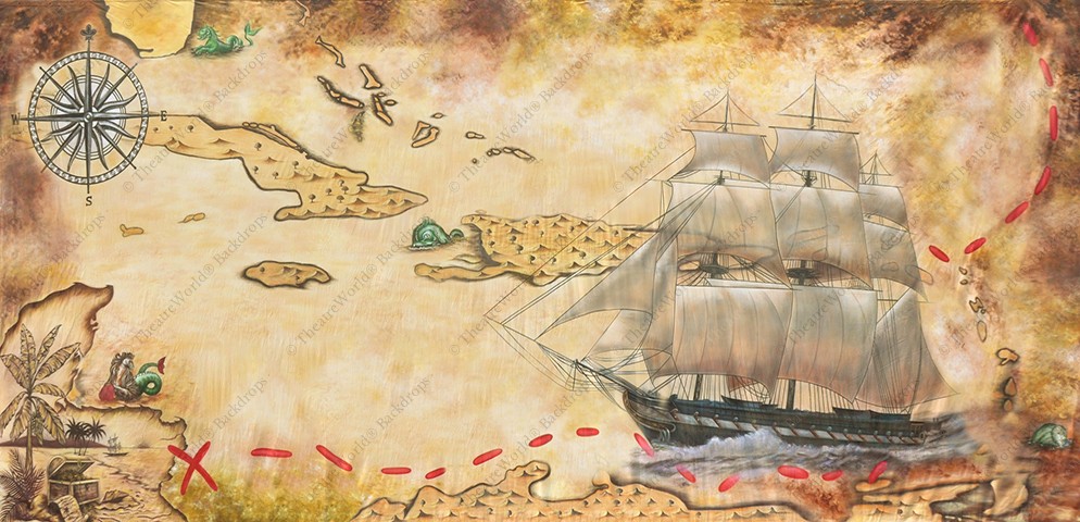 Vintage Treasure Map