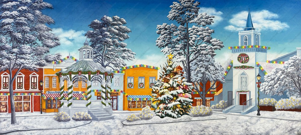 Vintage Midwest Town Christmas