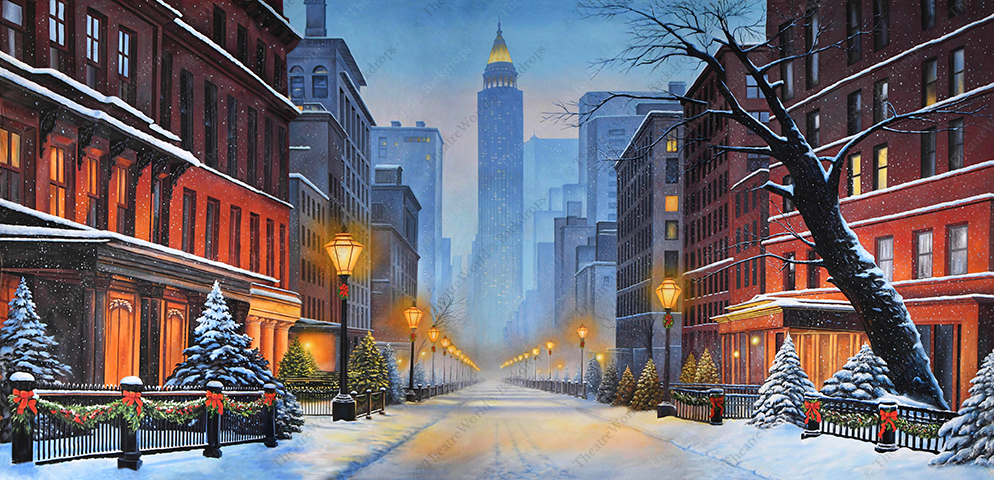 Winter City Street