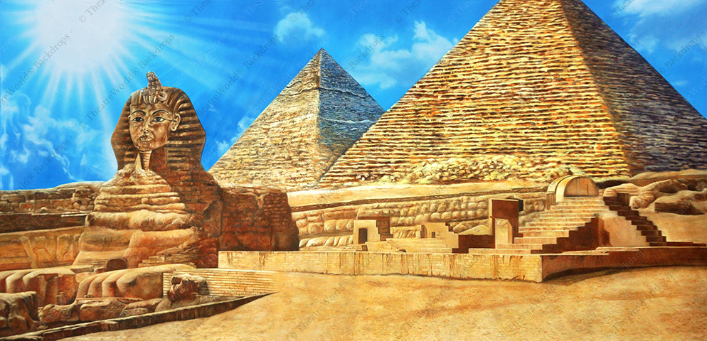 Pyramids with Sphinx