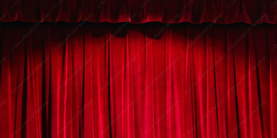 Crimson Velvet Drape